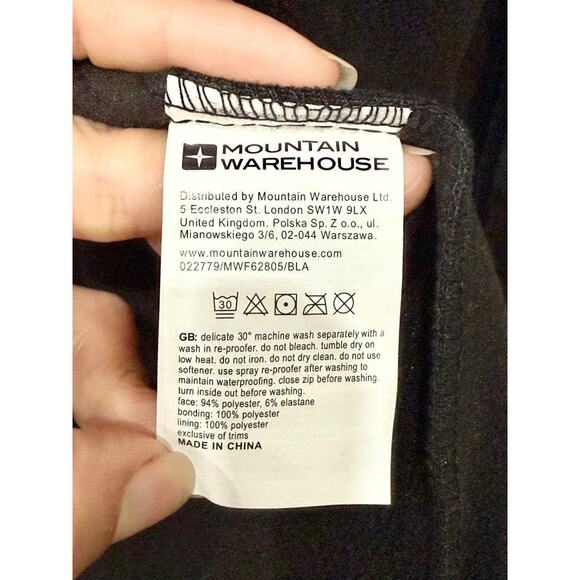 Mountain Warehouse Exodus Water Resistant Softshell Jackets Jet Black Women's XS - Picture 8 of 8